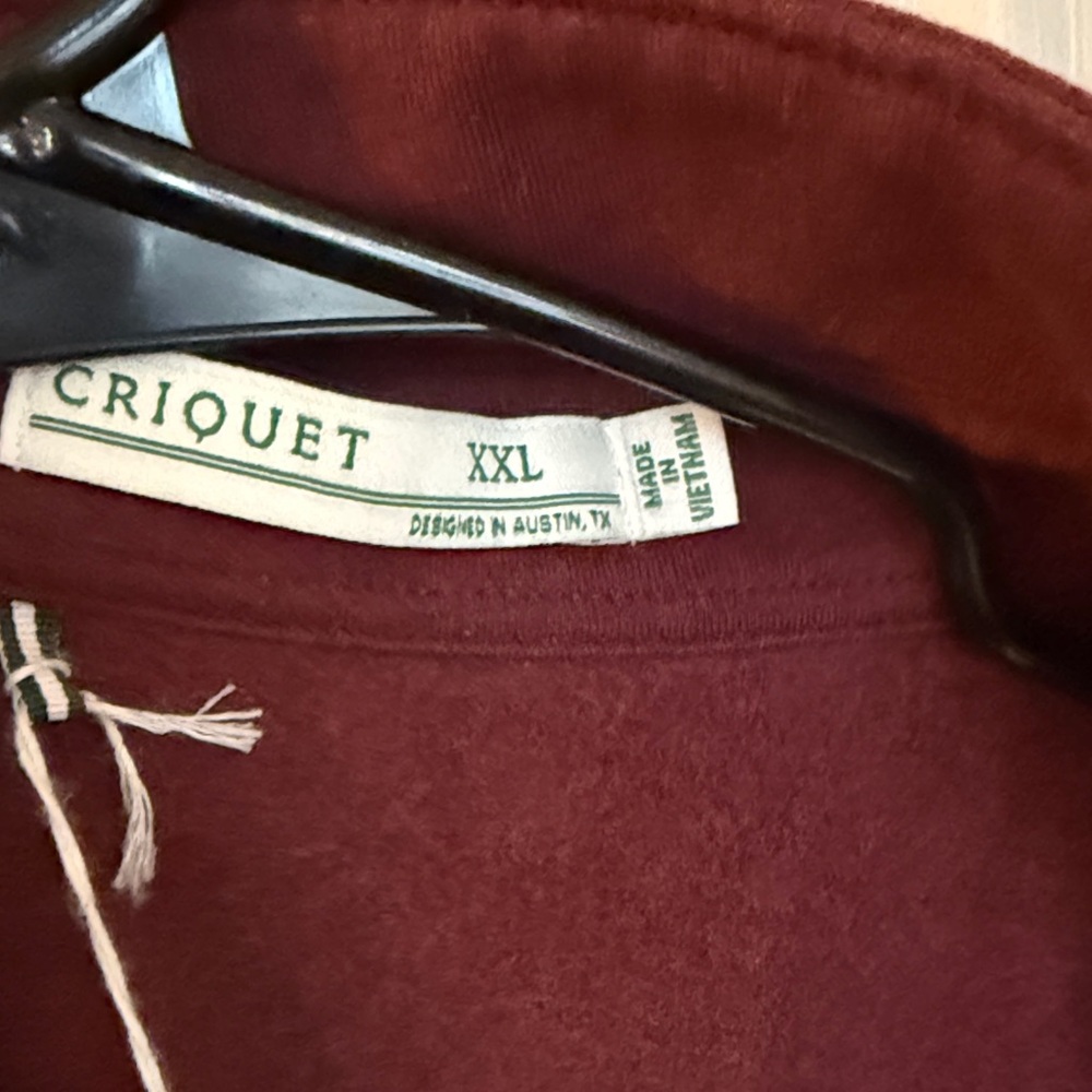Criquet Burgundy Polo Shirt XXL - Picture 4 of 7